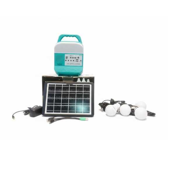 Portable Solar Power System with FM Radio, Bluetooth & LED Lighting